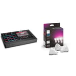 Akai Professional MPC Live II – Battery Powered Drum Machine and Sampler & Philips Hue White & Colour Ambiance Smart Spotlight 3 Pack LED [GU10 Spotlight]