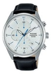 Seiko Klockarmband PM3101X1.VD57-X115 Läder Svart 22mm