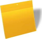 Durable Lagerlommer, supermagnet A4 tværformat gul