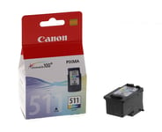 Original Canon CL-511 Colour Ink Cartridge For PIXMA iP2702 Inkjet Printer