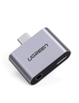 UGREEN USB C to 3.5mm Headphone Charger Adapter Type C Aux Splitter Stereo Audio Mc Earphone Dongle Compatible with Huawei P40 Pro P30 Pro P20 Mate 40 Pro 20 Nova 5
