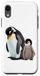 Coque pour iPhone XR conception drôle de taille de pingouin pour les petites