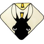 babyLivia håndkle med hette økologisk bomull - gul elgen Elvis