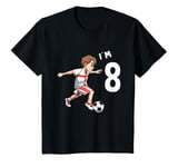 Youth Eight Birthday Soccer England 8 Year Old Boy T-Shirt