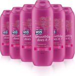 VO5 Smoothly Does It Shampoo with Vital Oils for Dry,Frizzy Hair 250ml Pack of 6