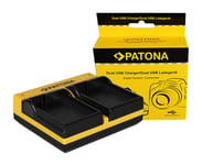 Patona Dual Lader for Nikon EN-EL15 1 V1 EN-EL15 D600 D610 D7000 D7100 D800 D8000 inkl. Mi 15060191624