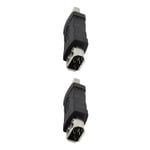 1/2/5 För Firewire IEEE 1394 6-stifts hona till USB hane-adapter 2Set