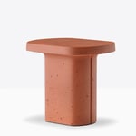 Sidobord Caementum - Betong, Höjd 42 cm, Färg Terracotta (TE)