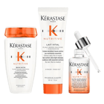 Kérastase Nutritive Bain Satin 250ml + Lait Vital 200ml & Split End Serum 50ml