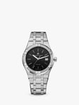 Maurice Lacroix AI1108-SS002-330-1 Men's Aikon Quartz Date Bracelet Strap Watch, Silver/Black