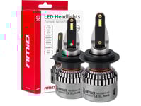 Led-Bilglödlampor K3 H7 Serie 12V 6000K Canbus Amio-03683