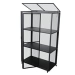 Växthus alu/poly 81 x 43 x 136 cm garden