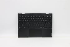 Lenovo Chromebook 300e 2nd Keyboard Palmrest Top Cover Swiss Black 5CB0Y57941