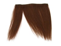 Clip In On 100% Human Hair Straight Fringe Bangs 8" 20cm #33 Dark Auburn Brown