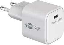 Goobay USB-C PD Snabbladdare Nano, 45W - Vit