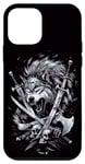 Coque pour iPhone 12 mini Warrior Wolf - Art de combat fantastique féroce