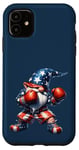 iPhone 11 America Gnome Dad In Retro Boxing Shoes For Patriotic Boxer Case