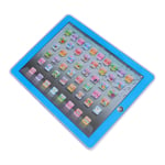 ciciglow Learning English Tablet, Baby English Learning Toy Foldable Stands Letter Mode Word Mode Spell Mode Colorful and Vivid Keys(blue)
