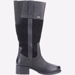 Hush Puppies Samara MEMORY FOAM Womens Casual Calf-Length Fashion Boots Black