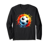 Tie Dye Football Ball Football Lovers Men Women and Kids Long Sleeve T-Shirt