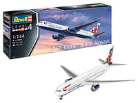 Revell 03862 Maquette d'avion à Construire Boeing 767-300er, échelle 1/144 Airways, Gblanc
