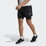 Adidas Designed For Running 2-in-1 Shorts Juoksuvaatteet Black