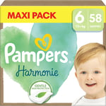 Pampers Harmonie Size 6 disposable nappies 13+ kg 58 pc