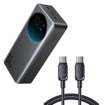SiGN Fast Charger Powerbank, 30000mAH USB-C-kaapelilla, 100W kannettavalle tietokoneelle
