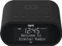 Imperial Dabman D20, Klockradio, Digital, DAB, DAB+, FM, UHF, 87,5 - 108 MHz, 174 - 240 MHz, 1 W