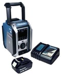Makita MAKITA DMR115+BL1830B+DC18RC Radio de Chantier Dab+ et Bluetooth avec Batterie 3 Ah + Chargeur