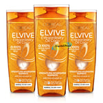 3x Loreal Elvive Extraordinary Oil Coco Nourishing Shampoo 400ml