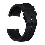 New Watch Straps 20mm For Huami Amazfit GTS/Samsung Galaxy Watch Active 2 / Gear Sport Silicone Strap(Black) (Color : Black)