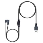 For PS VR  One PSV Single Cable Splits Into Dual Micro USB Charging Cable