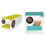 Nescafe Dolce Gusto Cappuccino Coffee Pods (Pack of 3, Total 90 Capsules) & Nescafe Dolce Gusto Flat White Coffee Pods (Pack of 3, Total 48 Capsules)