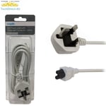 Certified 2M CloverLeaf C5 Power Lead Cable for Charger, SONY, LG, Samsung TVs 