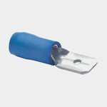 Skyllermarks Isolerade flatstift Skyllermarks, 6.3 x 0.8 mm, passar kabel 1.5 - 2.5 mm², 25-pack, blå
