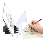 HOMPO Optical Drawing Tracing Board Portable Sketching Painting Tool Animation Copy Pad No Overlap Shadow Mirror Image Reflection Projector Zero-Based Toy for Students Artists Beginners
