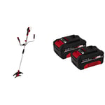 Einhell Power X-Change 36V Cordless Brush Cutter and Grass Trimmer | Brushless Motor, Auto Line Feed, Electronic Speed Control | AGILLO 36/255 BL Strimmer With 2 x 4.0 Ah Batteries