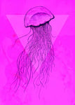 Komar Tableau Mural | Méduse Rose | Poster Image pour Salon, Chambre à Coucher Décoration Art Print | sans Cadre | P078C-50x70 | Dimensions : 50 x 70 cm (Largeur x Hauteur)