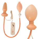 Inflatable & Vibrating Buttplug - Natur