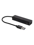 Deltaco USB Mini Hub with 4 USB-A ports USB Hub - 4 porte - Svart