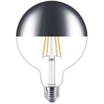 LED E27 G120 Filament Toppförspeglad Dimbar 50W 650lm