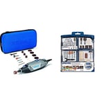 Dremel 3000 Outil Rotatif Multifonction 130W avec 15 Accessoires et 1 Sac & Kit Dremel SC723 EZ SpeedClic - Coffret de 100 Accessoires pour Outil Multifonction Rotatif