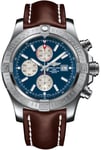 Breitling Watch Super Avenger II Steel Leather Tang Type