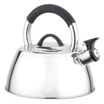 Stainless Steel Whistling Kettle 2.6LStove Top Camping Travel Kettles Teapot Gas