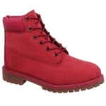Kids Boys UK 12 Timberland 6" Premium Waterproof Boots RED Primaloft