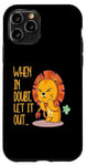 Coque pour iPhone 11 Pro When In Doubt Let It Out Funny Farting Cute Lion Pet