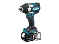 Makita DTW700RTJ - Mutterdragare - sladdlös - 1/2-tums kvadrat-drive - 700 N·m - 2 batterier - 18 V