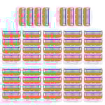 4-pack - 52 rakhyvlar för män med Fusion 5-kompatibla blad 48 pack