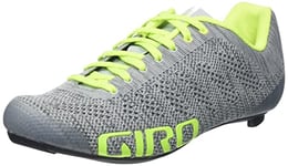 Giro Unisex-Adult Empire E70 Knit Road Cycling Shoes, Grey Heather/Highlight, Size 40